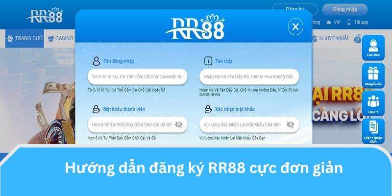 Đăng ký tài khoản rr88